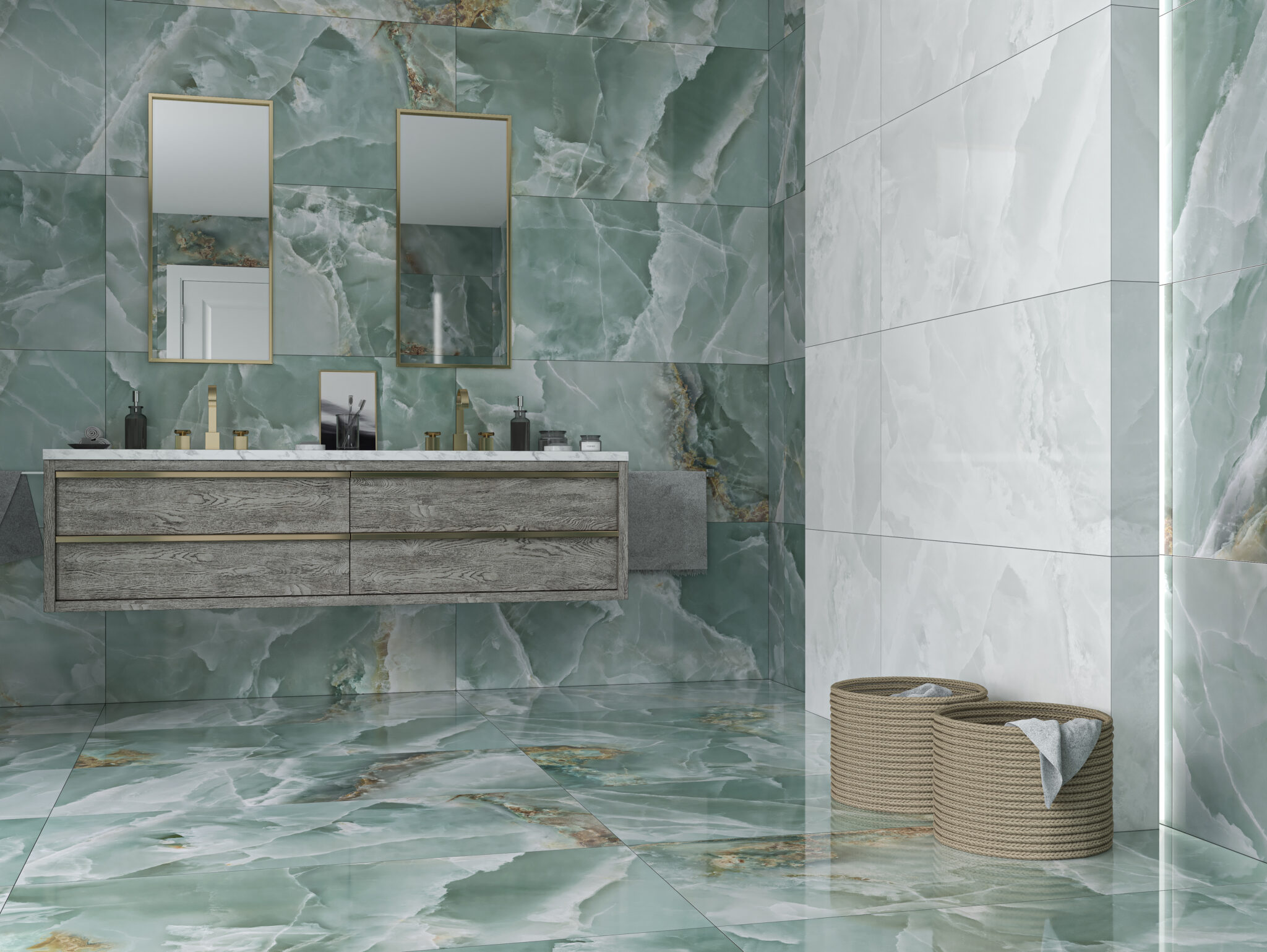Klinker Onyx Mint Super Polerad 60x120 - Kakellux