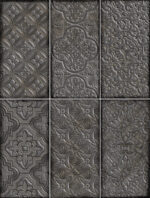 Kakel Tangier Decor Black Blank 12x24 - Bild 2